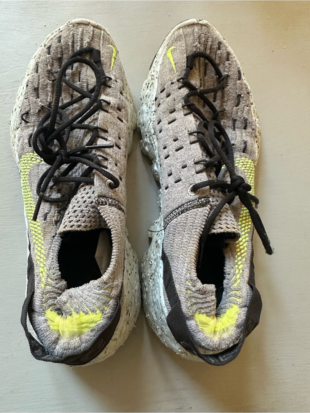 Nike Space Hippie 04 Grey Volt This Is Trash Sneakers Women’s Size 9